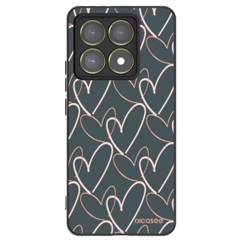 Picasee husă neagră din silicon pentru Xiaomi 14T - Lots of love