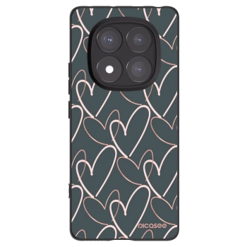 Picasee husă neagră din silicon pentru Xiaomi Redmi Note 14 Pro+ 5G - Lots of love