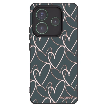 Picasee husă neagră din silicon pentru Xiaomi Redmi Note 14 5G - Lots of love