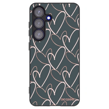 Picasee husă neagră din silicon pentru Samsung Galaxy S25 5G - Lots of love