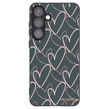 Picasee husă neagră din silicon pentru Samsung Galaxy S25+ 5G - Lots of love