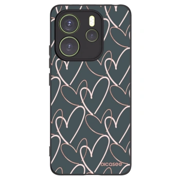 Picasee husă neagră din silicon pentru Xiaomi Redmi Note 14 4G - Lots of love