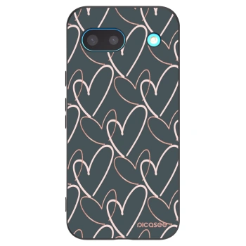 Picasee husă neagră din silicon pentru Google Pixel 8a - Lots of love