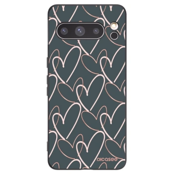 Picasee husă neagră din silicon pentru Google Pixel 8 Pro - Lots of love