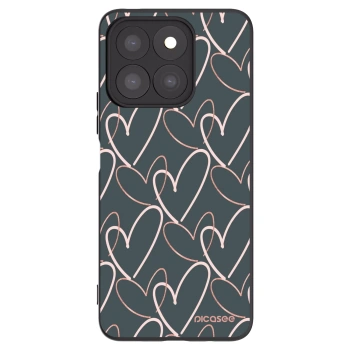 Picasee husă neagră din silicon pentru Honor X8c - Lots of love