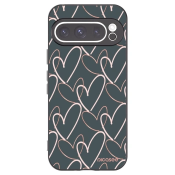 Picasee husă neagră din silicon pentru Google Pixel 9 Pro - Lots of love