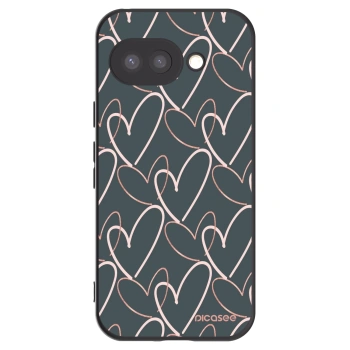 Picasee husă neagră din silicon pentru Google Pixel 9a - Lots of love