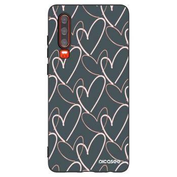 Picasee husă neagră din silicon pentru Huawei P30 - Lots of love