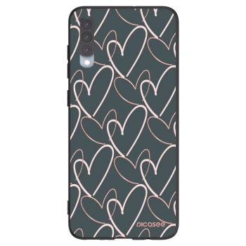 Picasee husă neagră din silicon pentru Samsung Galaxy A70 A705F - Lots of love