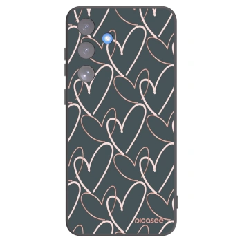 Picasee husă neagră din silicon pentru Samsung Galaxy S25 FE 5G - Lots of love
