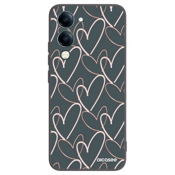 Picasee husă neagră din silicon pentru Vivo Y29s 5G - Lots of love