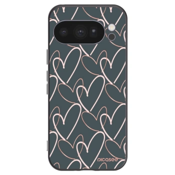 Picasee husă neagră din silicon pentru Google Pixel 10 Pro - Lots of love