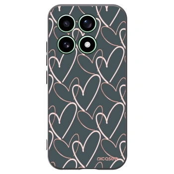 Picasee husă neagră din silicon pentru Xiaomi 17 - Lots of love