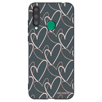 Picasee husă neagră din silicon pentru Honor 20 Lite - Lots of love