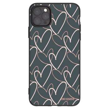 Picasee husă neagră din silicon pentru Apple iPhone 11 Pro Max - Lots of love