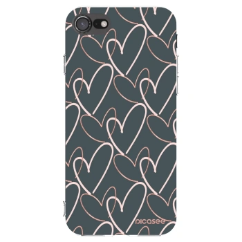 Picasee husă transparentă din silicon pentru Apple iPhone 8 - Lots of love