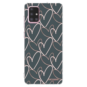 Picasee husă transparentă din silicon pentru Samsung Galaxy A71 A715F - Lots of love