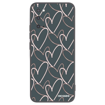 Picasee husă neagră din silicon pentru Samsung Galaxy S20 G980F - Lots of love