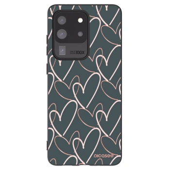 Picasee husă neagră din silicon pentru Samsung Galaxy S20 Ultra 5G G988F - Lots of love