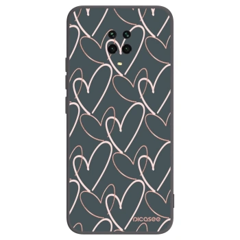 Picasee husă neagră din silicon pentru Xiaomi Redmi Note 9 Pro - Lots of love