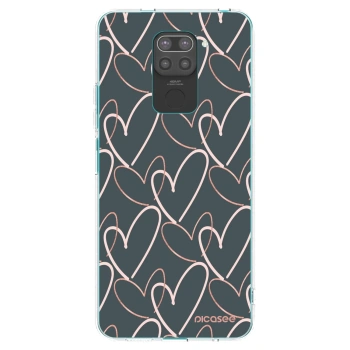 Picasee husă neagră din silicon pentru Xiaomi Redmi Note 9 - Lots of love