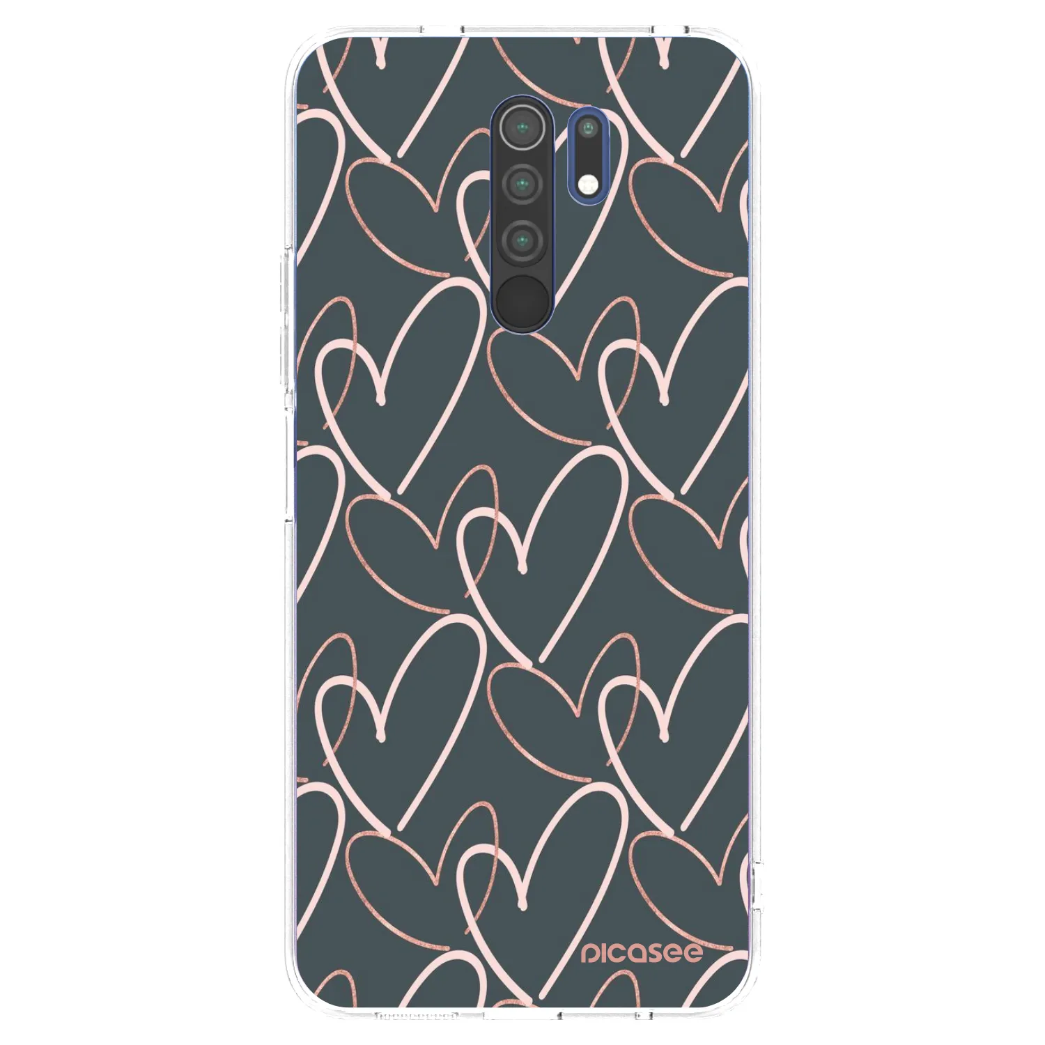 Picasee husă transparentă din silicon pentru Xiaomi Redmi 9 - Lots of love