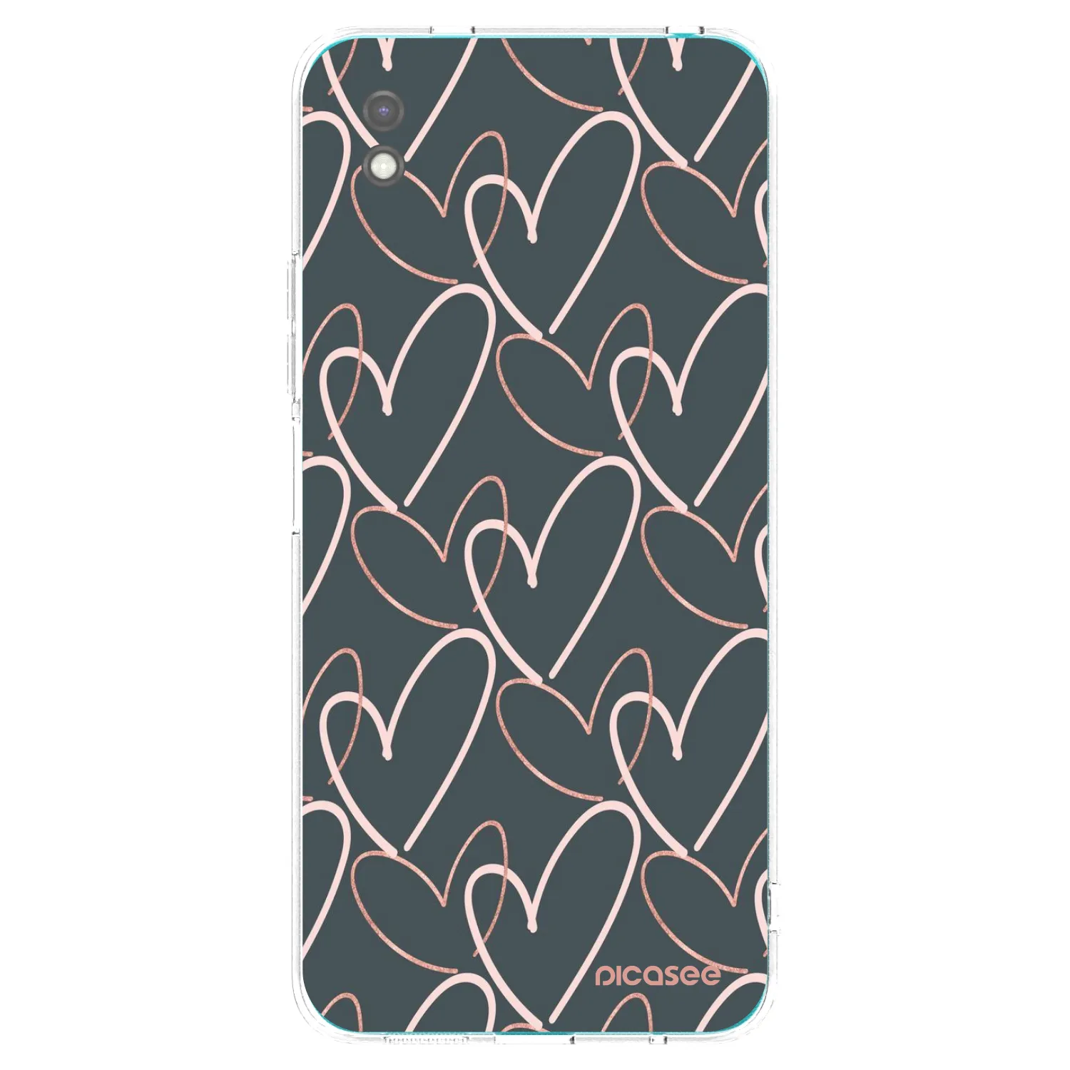 Picasee husă neagră din silicon pentru Xiaomi Redmi 9A - Lots of love