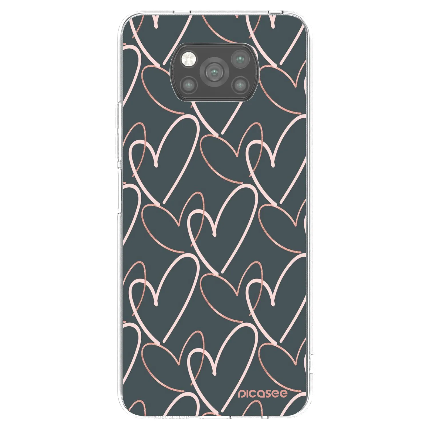 Picasee husă neagră din silicon pentru Xiaomi Poco X3 - Lots of love