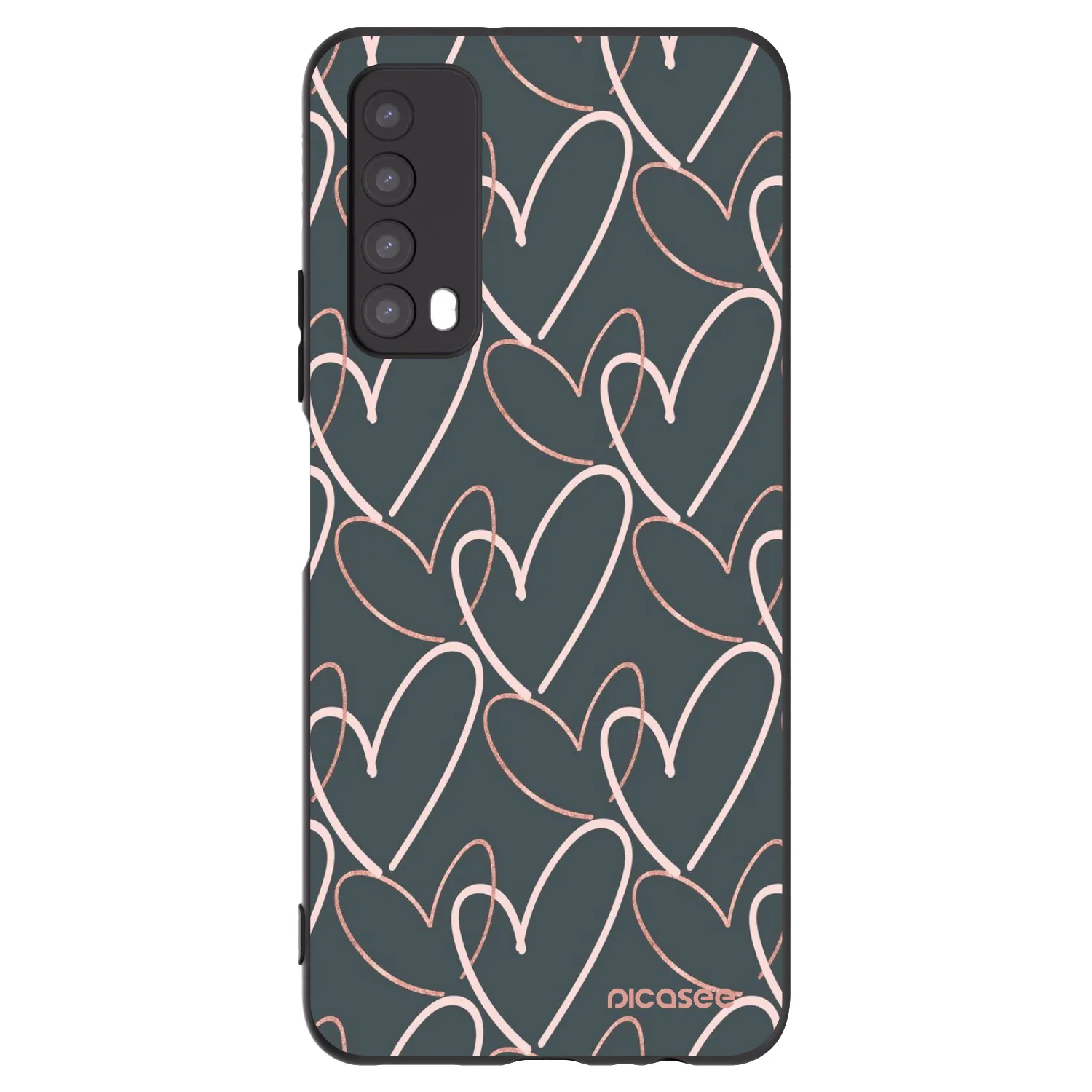 Picasee husă neagră din silicon pentru Huawei P Smart 2021 - Lots of love