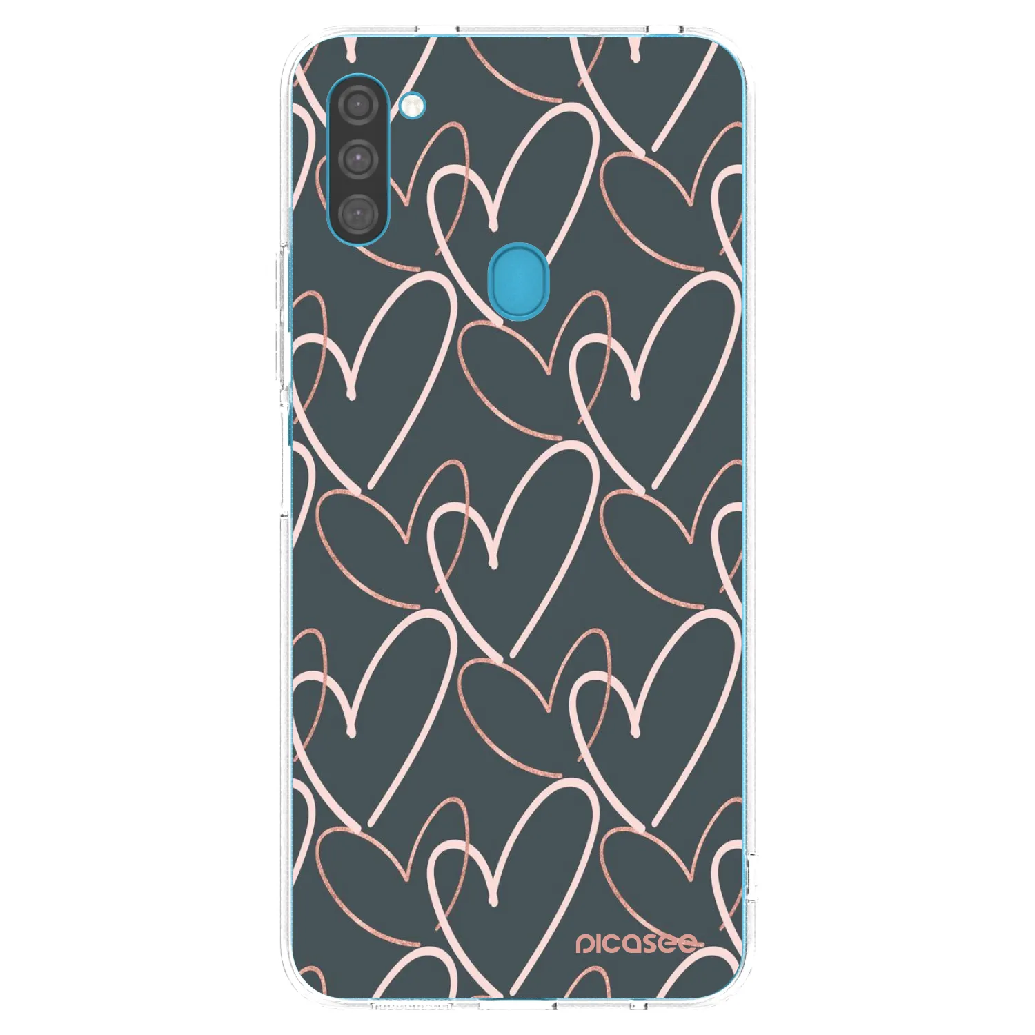 Picasee husă transparentă din silicon pentru Samsung Galaxy M11 - Lots of love