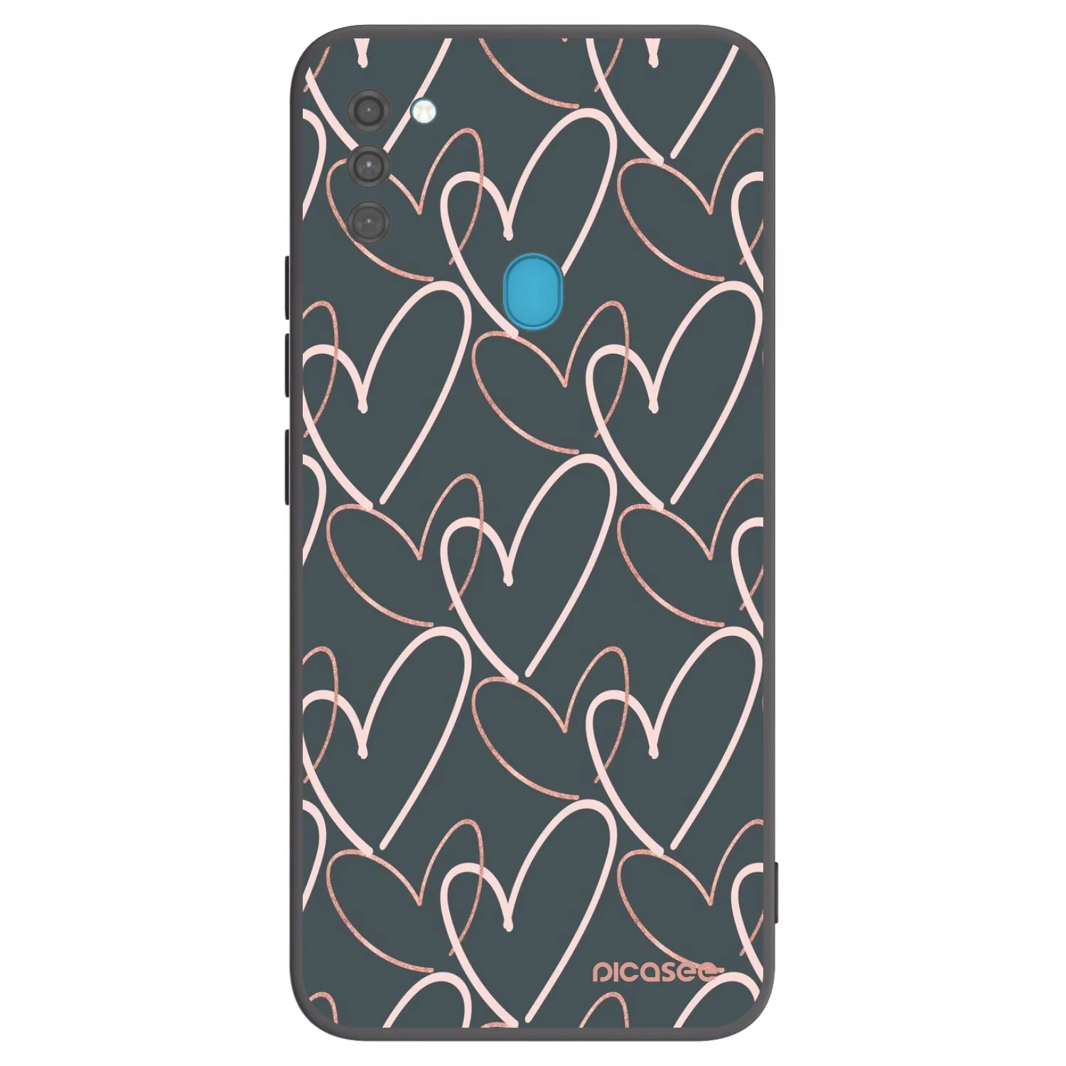 Picasee husă neagră din silicon pentru Samsung Galaxy M11 - Lots of love