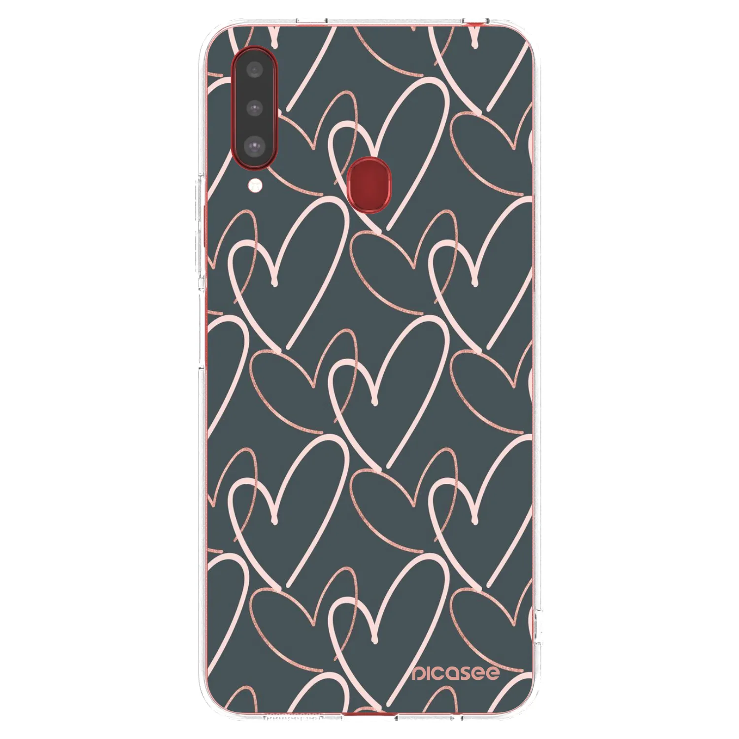 Picasee husă transparentă din silicon pentru Samsung Galaxy A20s - Lots of love