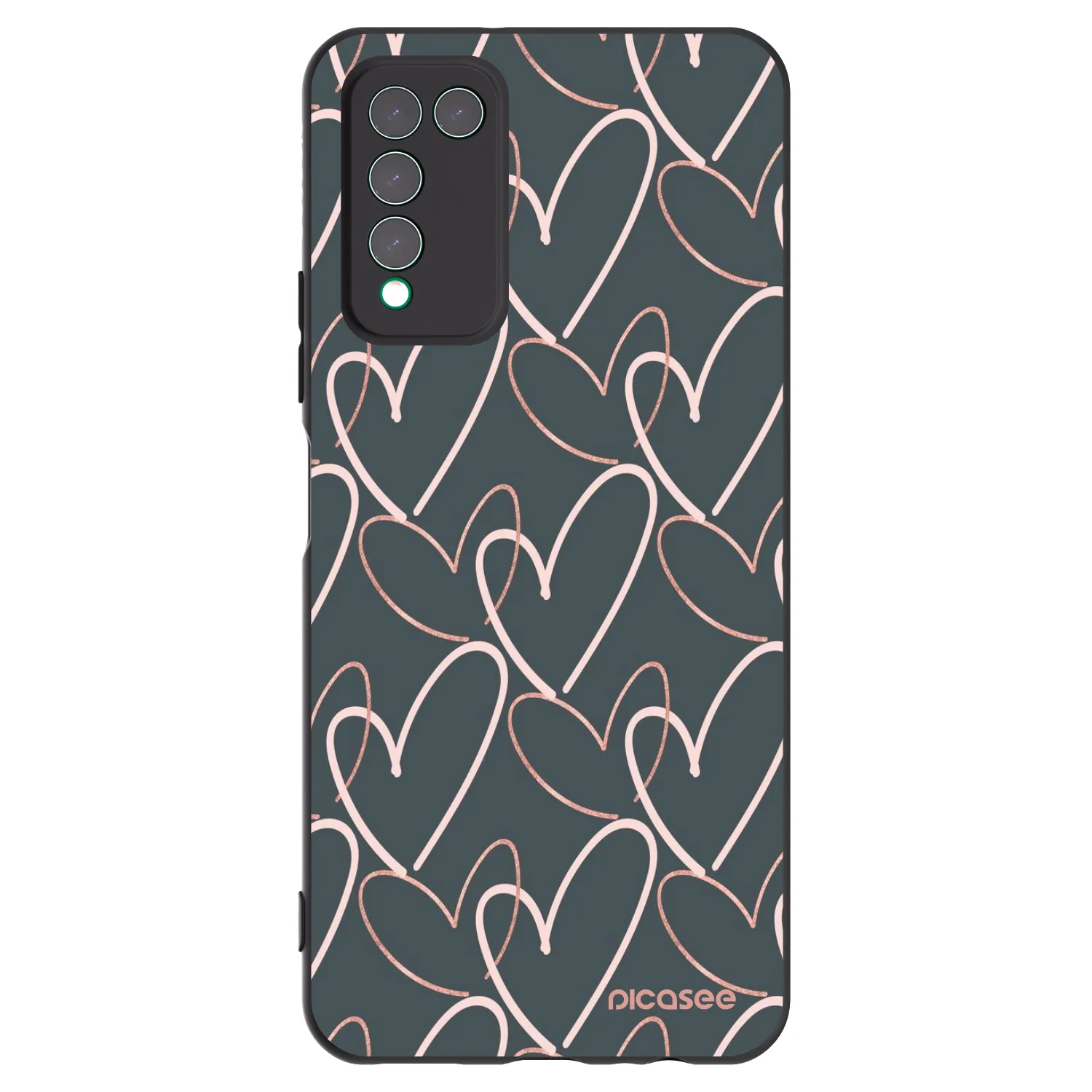 Picasee husă neagră din silicon pentru Honor 10X Lite - Lots of love