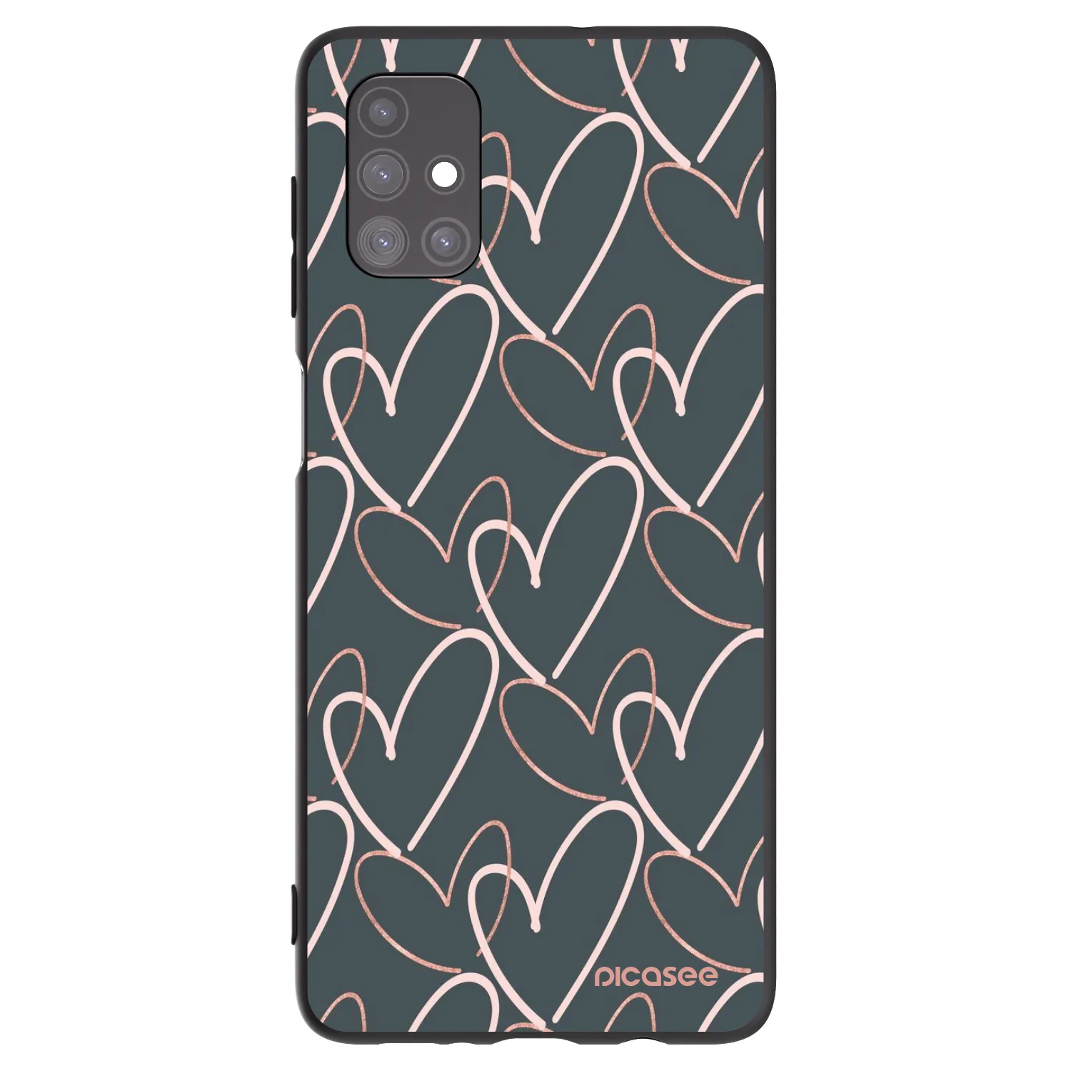 Picasee husă neagră din silicon pentru Samsung Galaxy M51 M515F - Lots of love