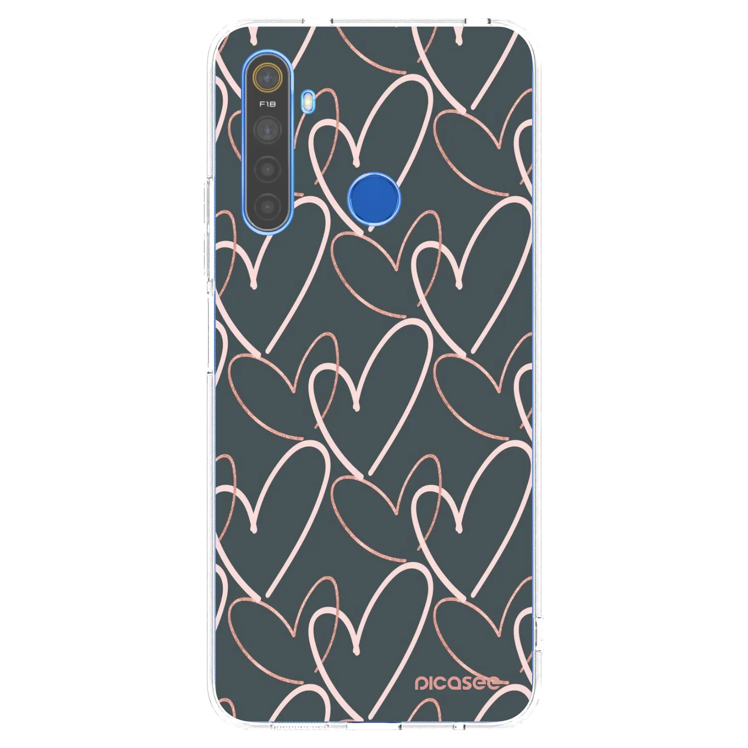 Picasee husă transparentă din silicon pentru Realme 5 - Lots of love