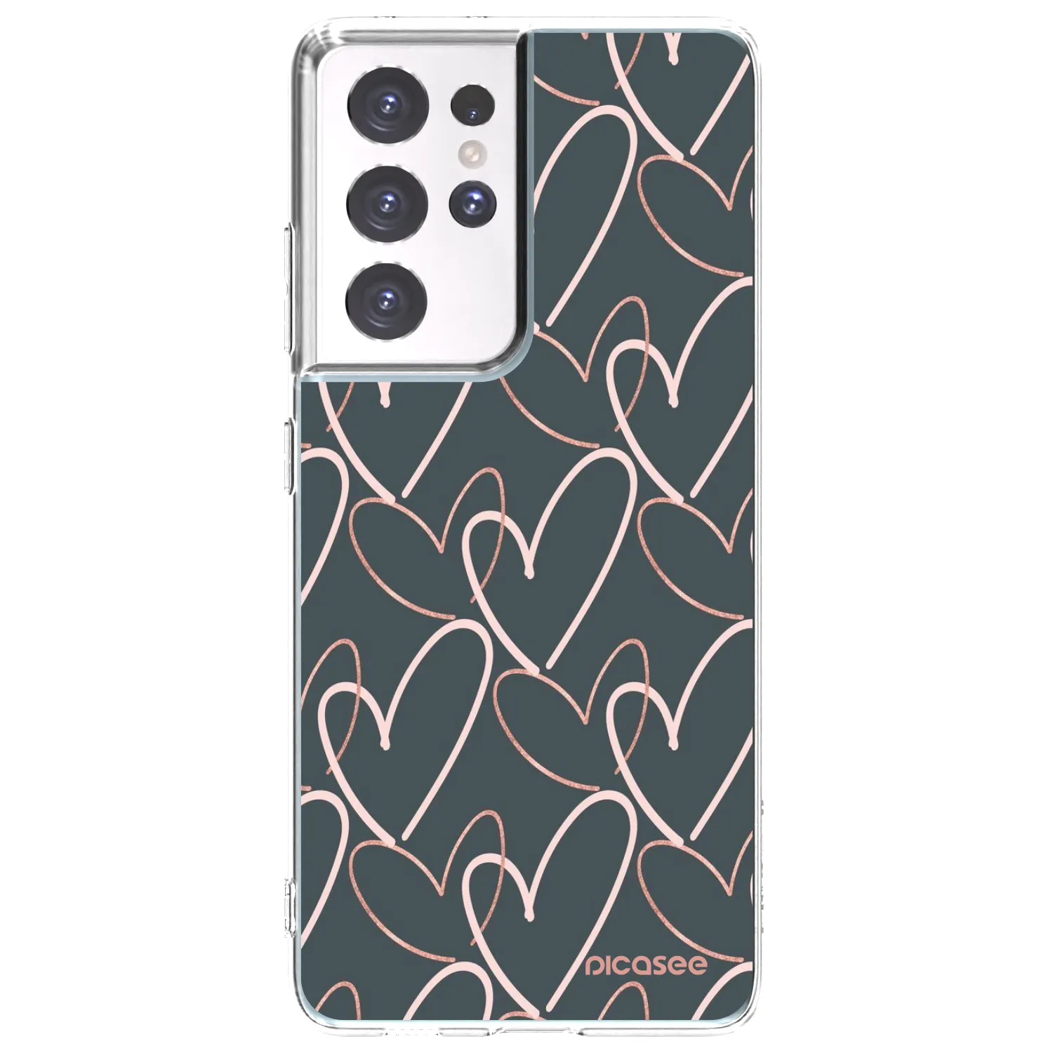 Picasee husă transparentă din silicon pentru Samsung Galaxy S21 Ultra 5G G998B - Lots of love