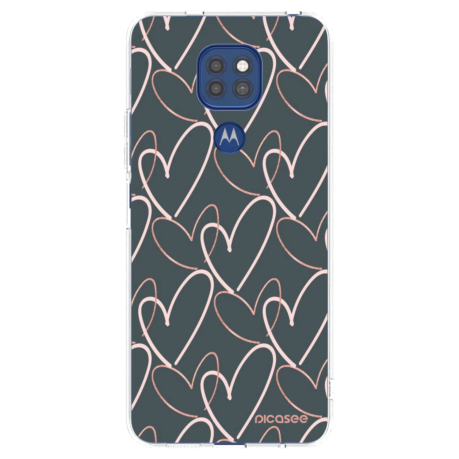 Picasee husă transparentă din silicon pentru Motorola Moto G9 Play - Lots of love