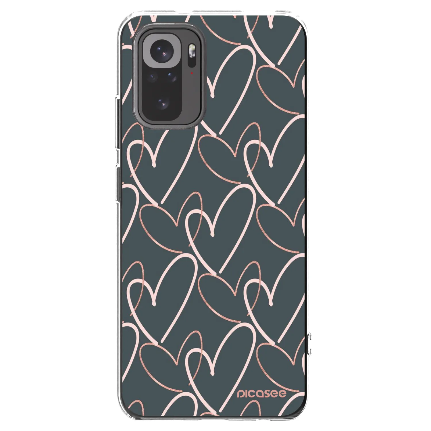 Picasee husă transparentă din silicon pentru Xiaomi Redmi Note 10 - Lots of love