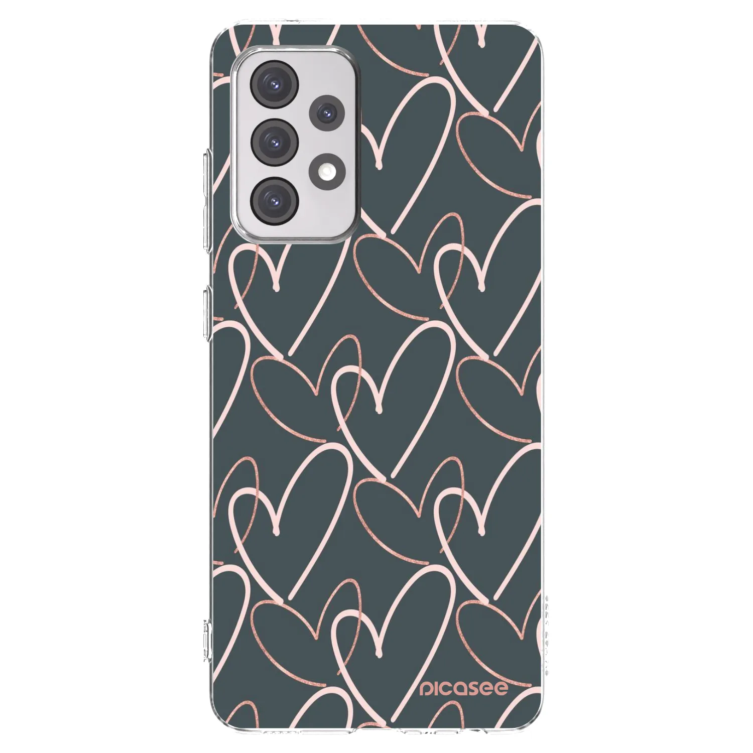Picasee husă transparentă din silicon pentru Samsung Galaxy A52 5G A525F - Lots of love
