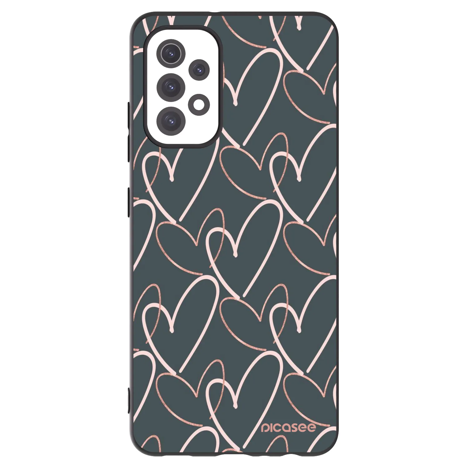 Picasee husă neagră din silicon pentru Samsung Galaxy A32 5G A326B - Lots of love