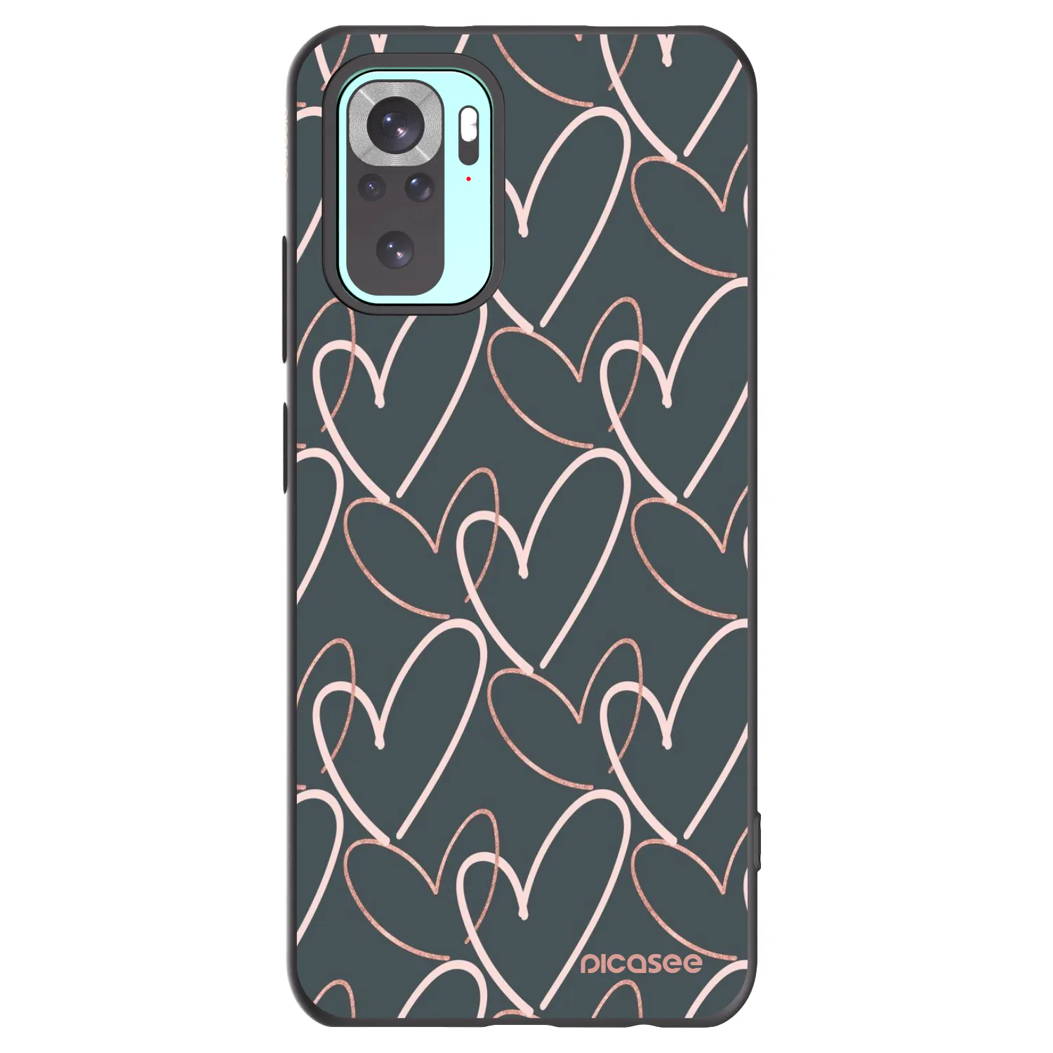 Picasee husă neagră din silicon pentru Xiaomi Redmi Note 10 Pro - Lots of love