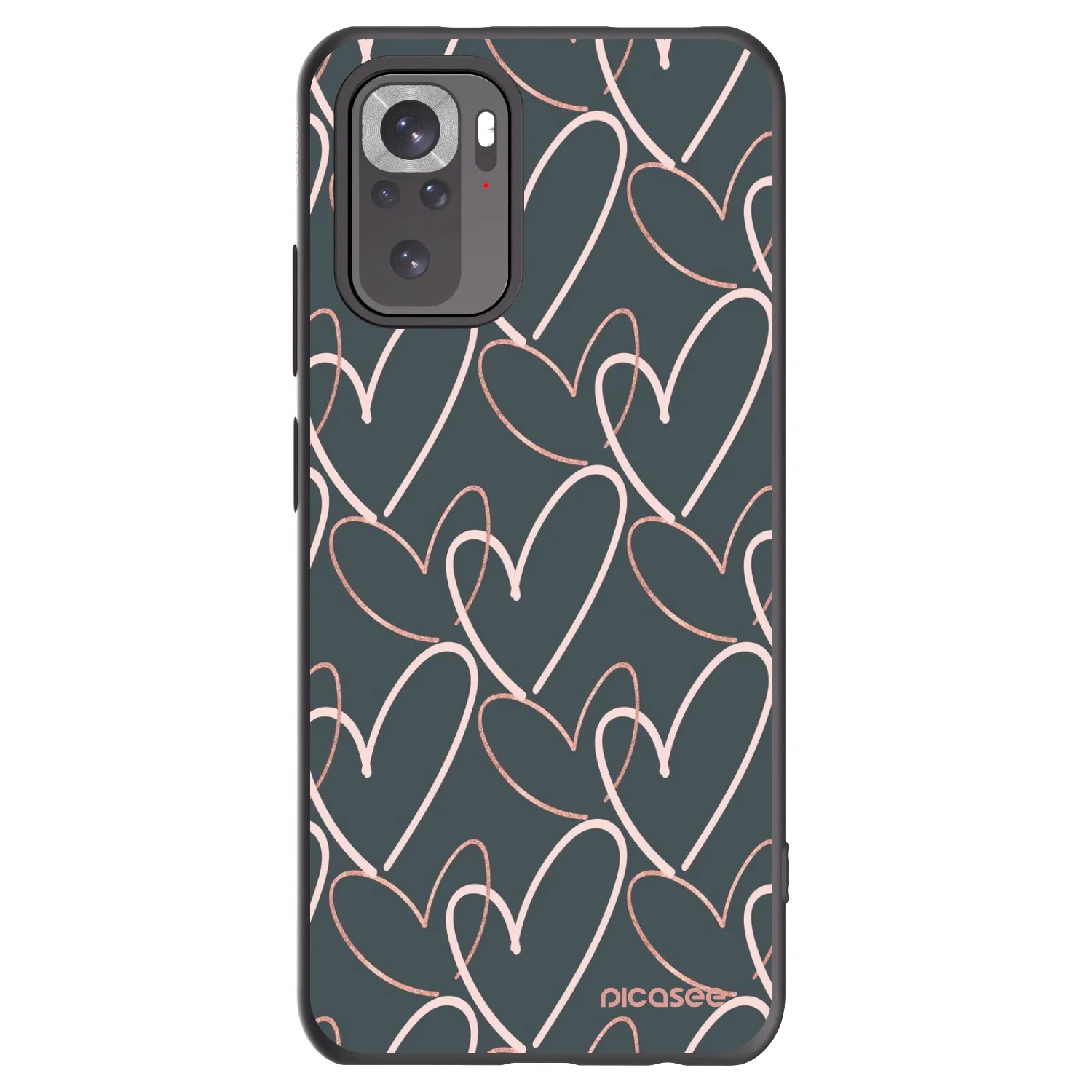 Picasee husă neagră din silicon pentru Xiaomi Redmi Note 10S - Lots of love