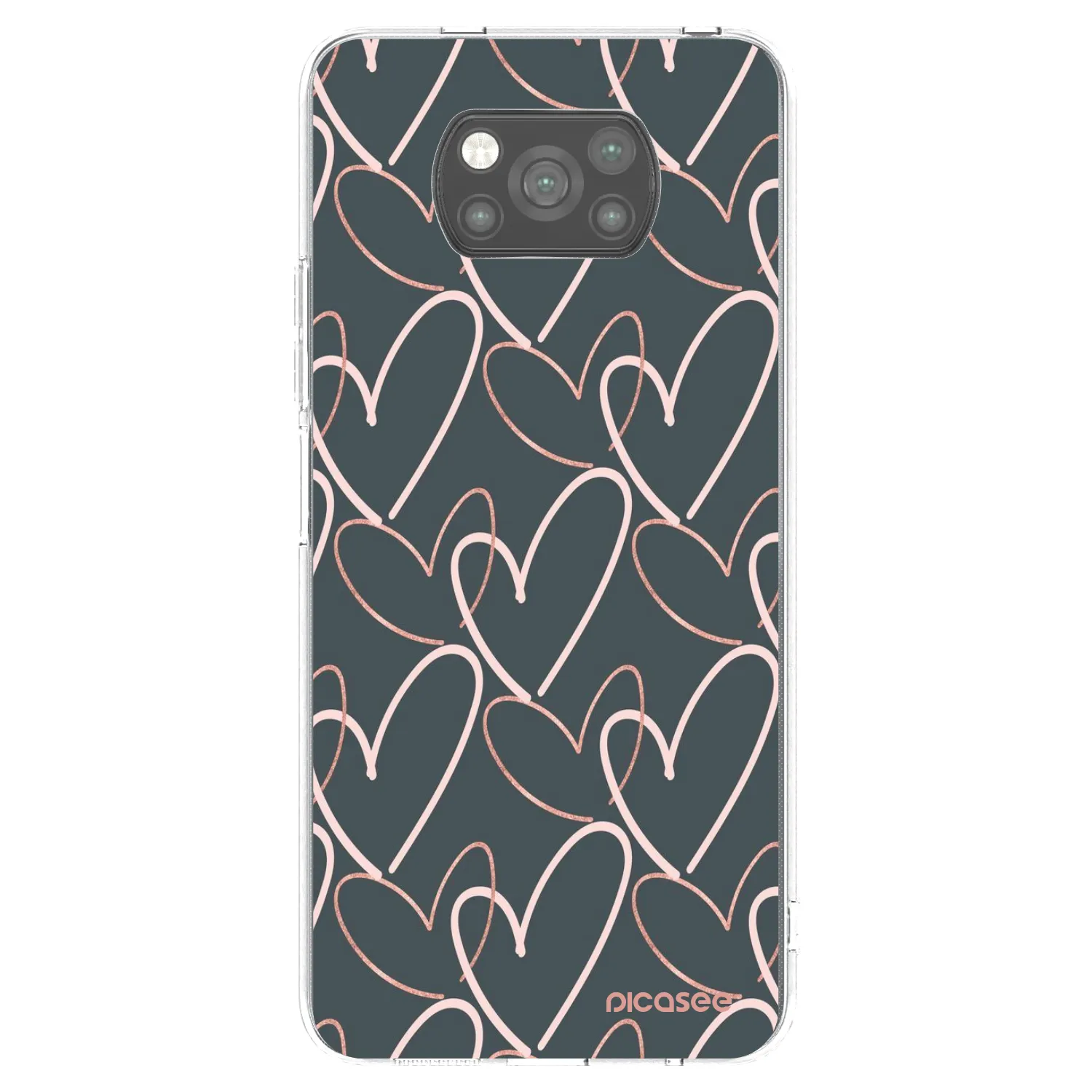 Picasee husă neagră din silicon pentru Xiaomi Poco X3 Pro - Lots of love