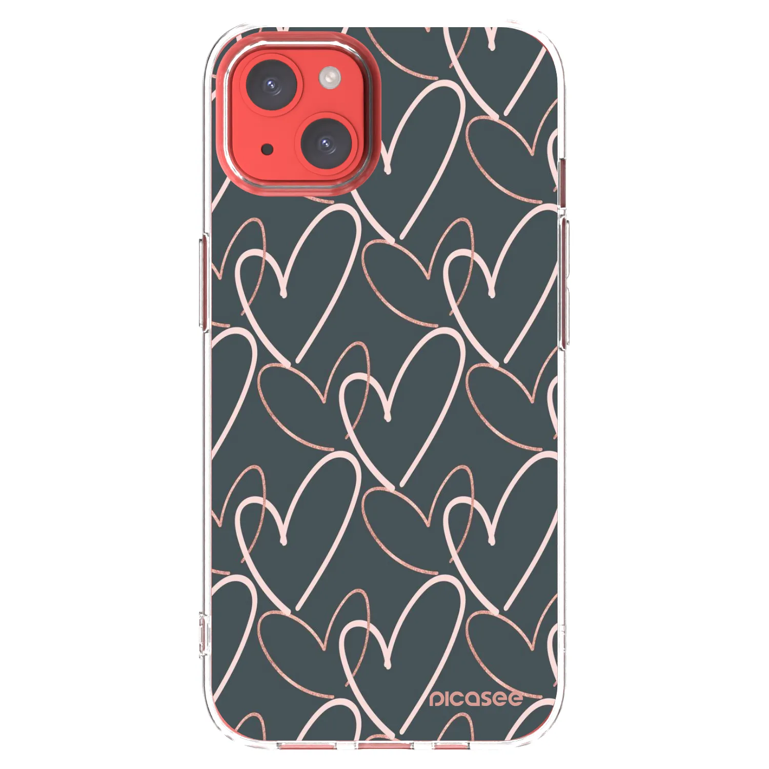 Picasee husă transparentă din silicon pentru Apple iPhone 13 - Lots of love