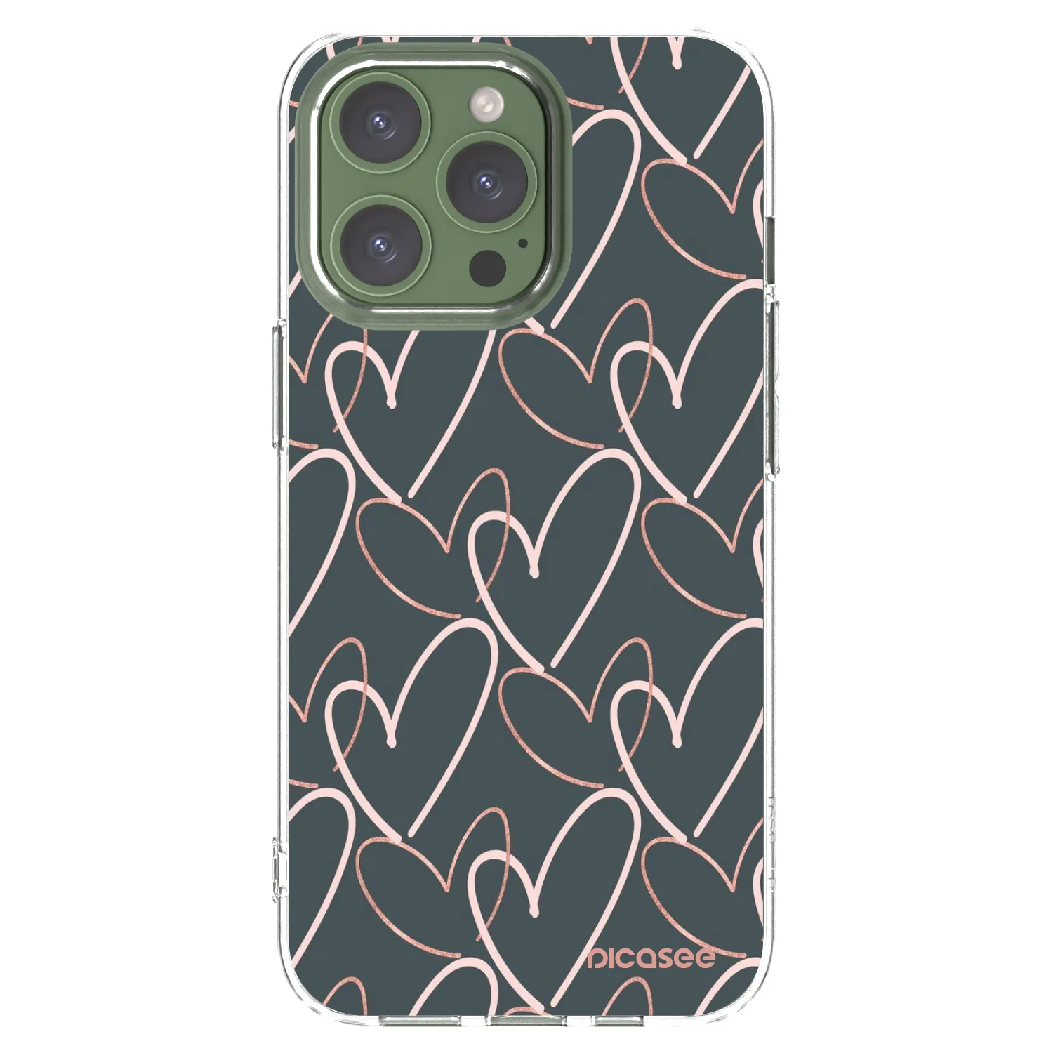 Picasee husă transparentă din silicon pentru Apple iPhone 13 Pro - Lots of love