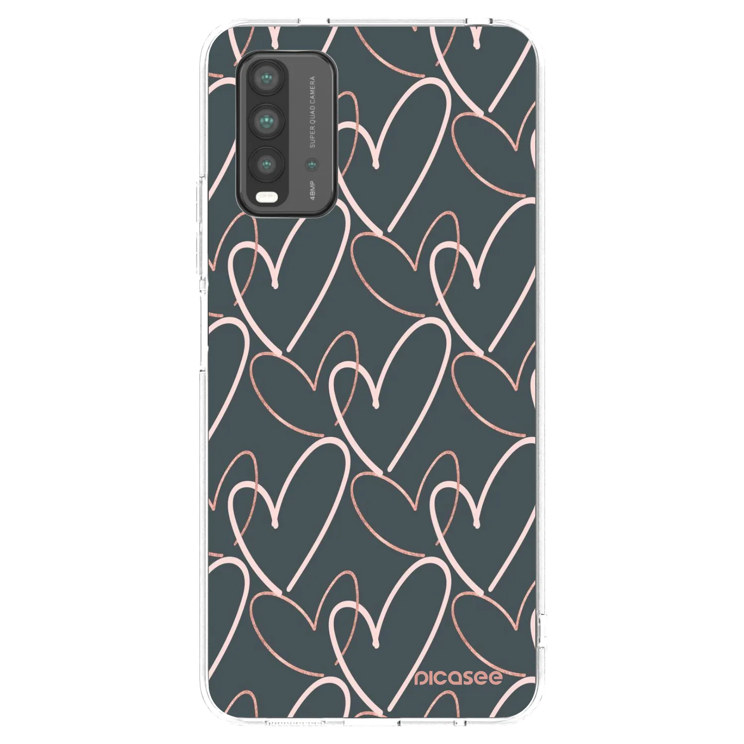 Picasee husă neagră din silicon pentru Xiaomi Redmi 9T - Lots of love