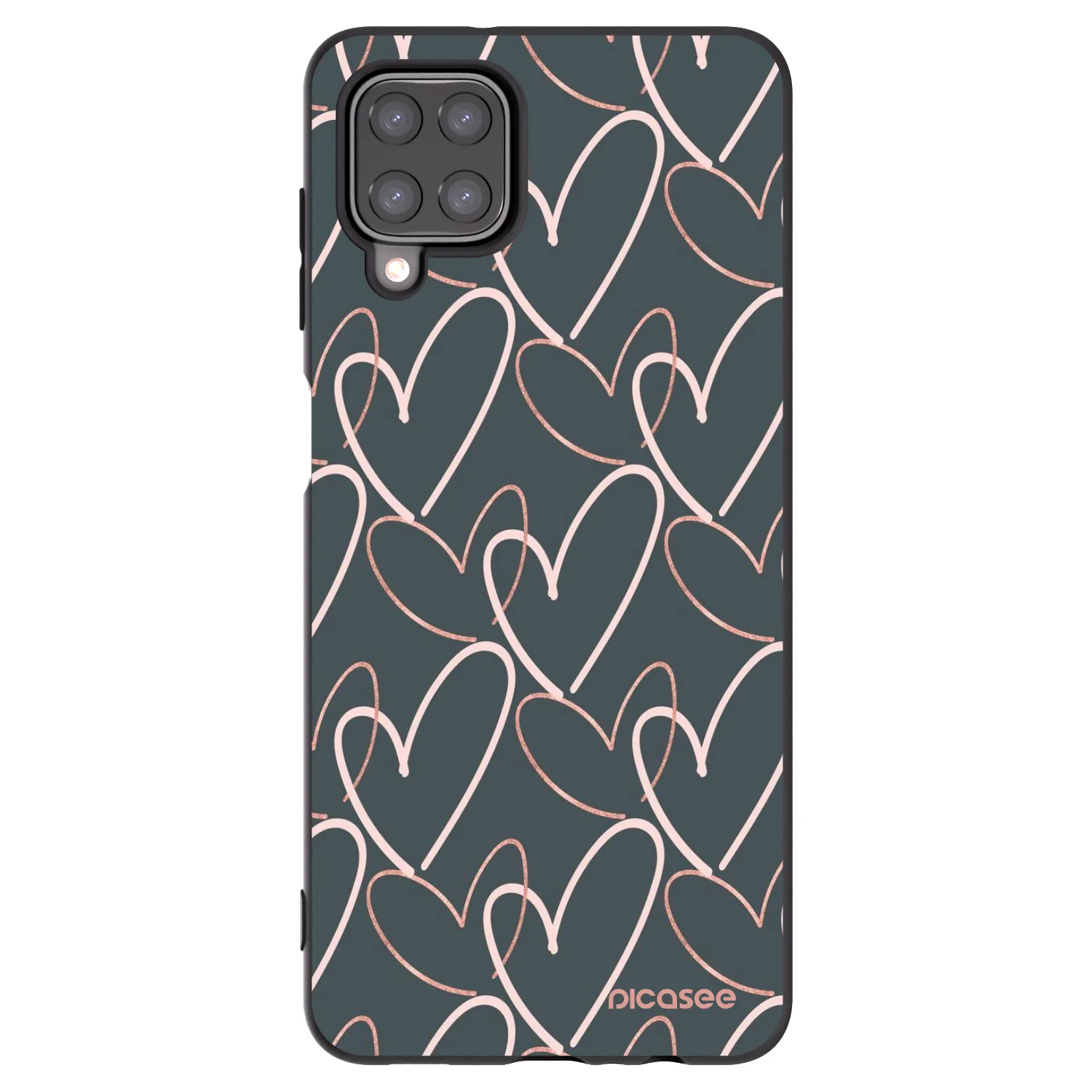 Picasee husă neagră din silicon pentru Samsung Galaxy M12 M127F - Lots of love