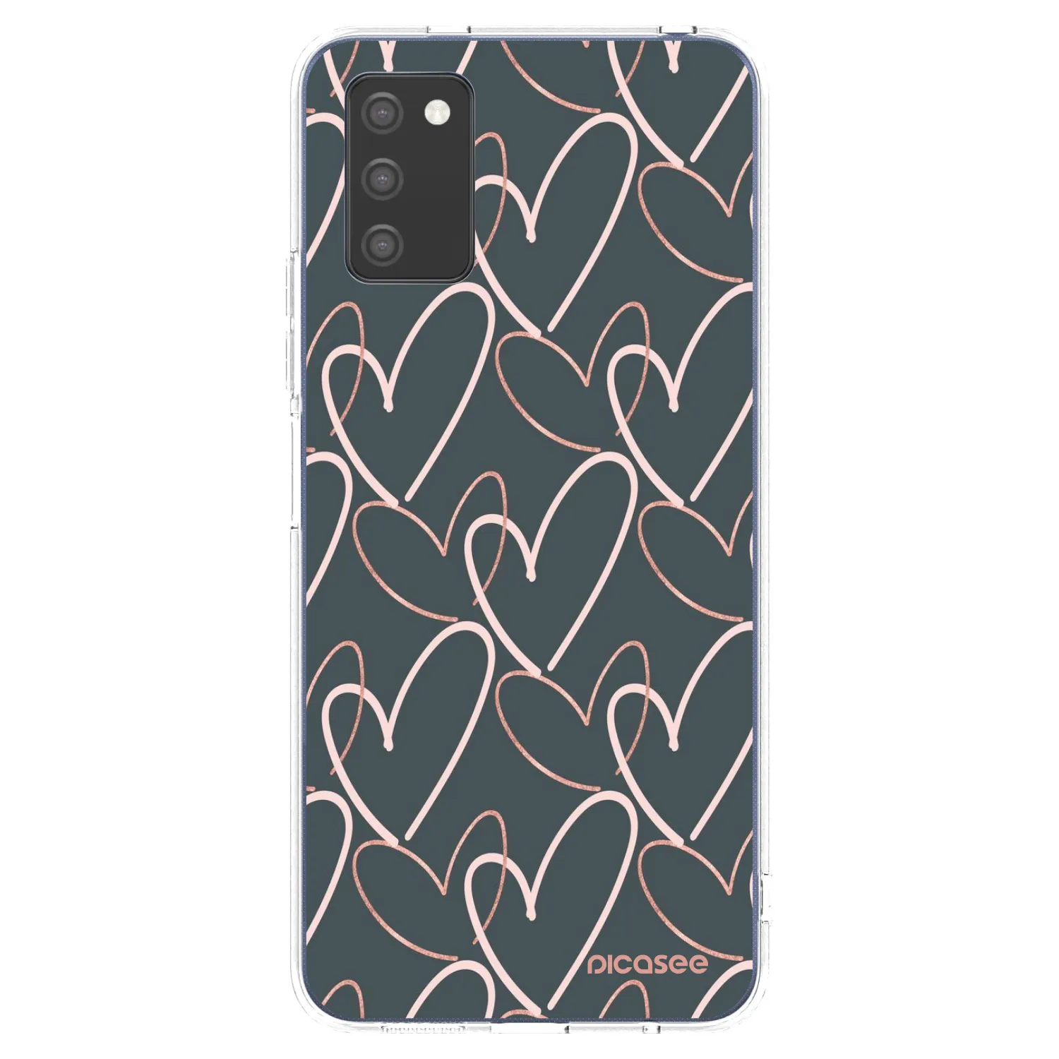 Picasee husă transparentă din silicon pentru Samsung Galaxy A02s A025G - Lots of love