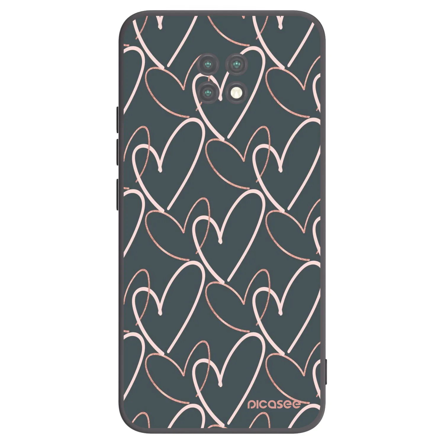 Picasee husă neagră din silicon pentru Xiaomi Redmi Note 9T - Lots of love