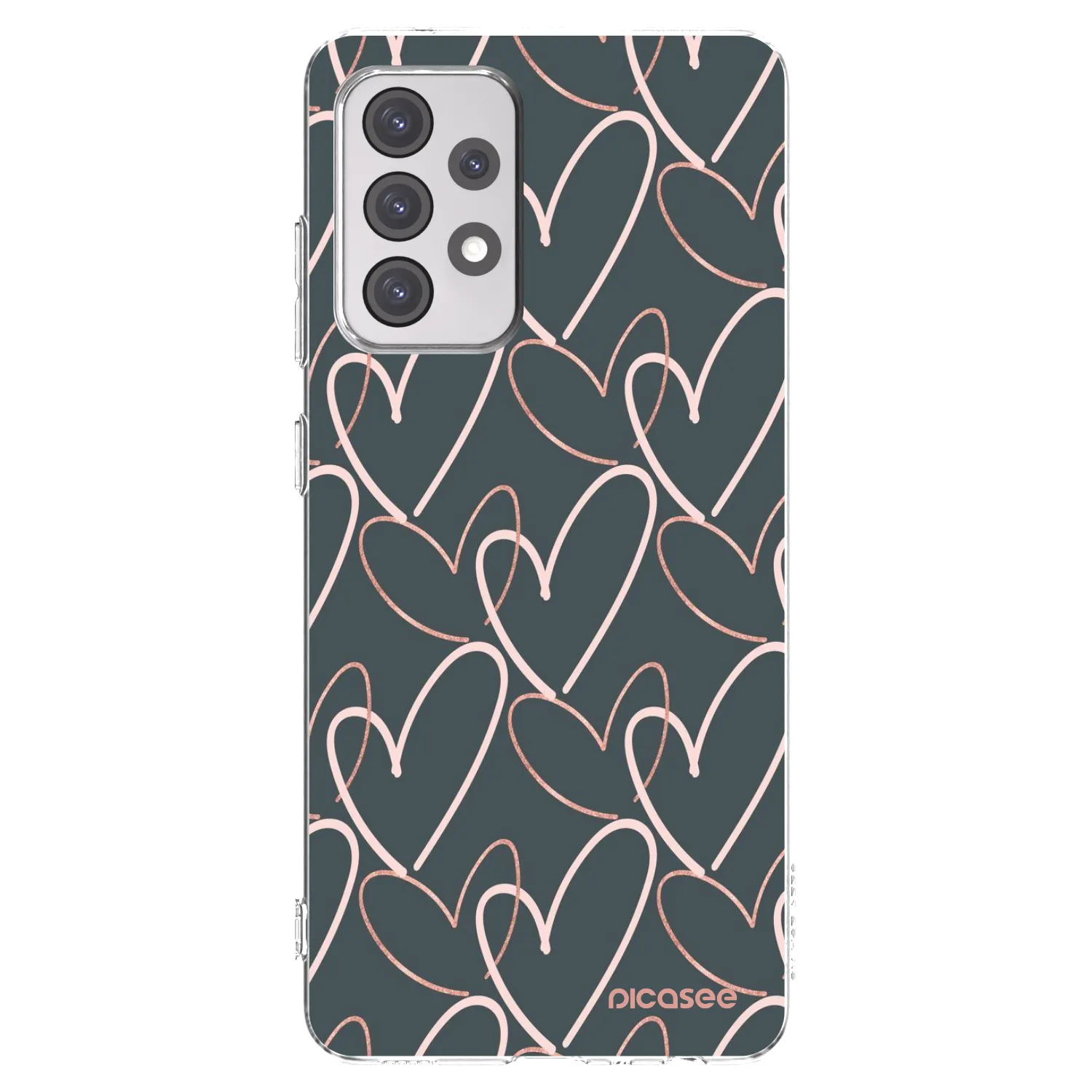 Picasee husă transparentă din silicon pentru Samsung Galaxy A52s 5G A528B - Lots of love
